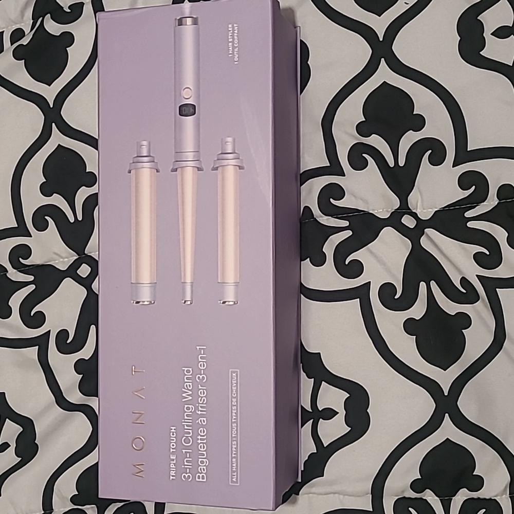 NWT Monat Triple Touch 3-in-1 Curling Wand